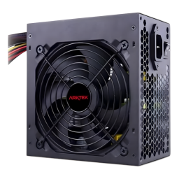 Fuente ATX 600W Arktek - Ideal para Gamer, 600W Reales y Diseo Compacto