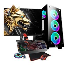 Pc Gamer Ryzen 5 5600gT Amd 16gb 240 Gb Ssd Monitor 75HZ Combo GF1PC19