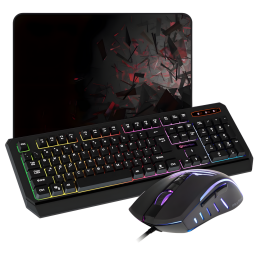 Teclado Gamer Retroiluminado K9320 + Ratn RGB C011 - Combo Ideal para Jugadores