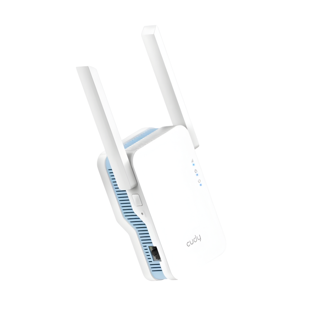 Amplía tu conexión con el Extensor de Rango de Banda Dual WiFi Cudy AC1200 en blanco. Disfruta de internet rápido y estable en cada rincón de tu hogar. ¡Conéctate sin límites! 