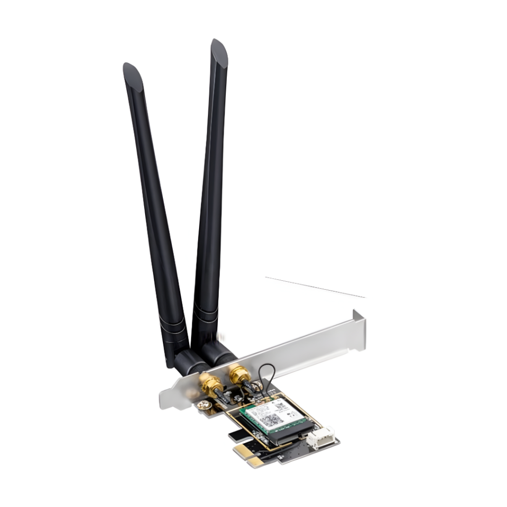 Mejora tu experiencia en línea con el Adaptador Cudy WiFi 6 PCI-E y Bluetooth 5.2. Conéctate a velocidades impresionantes y disfruta de una conectividad fluida. ¡Actualiza tu PC ahora! 