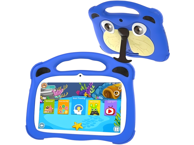 La Tablet Infantil Gravity 7" es la herramienta perfecta para que los niños se diviertan y aprendan de forma segura e interactiva. Con un diseño resistente y una interfaz intuitiva, esta tablet ofrece una amplia gama de aplicaciones educativas, juegos y c