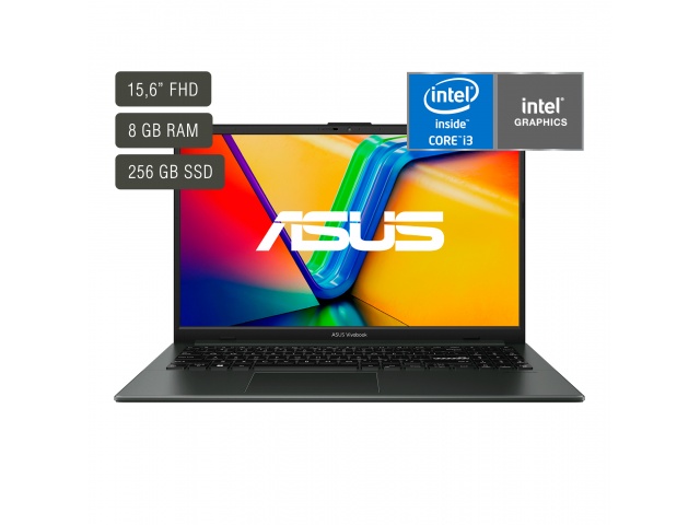 El Asus Vivobook 15.6" Core i3 ofrece un balance entre rendimiento y portabilidad para tareas diarias en tu trabajo y/o estudio