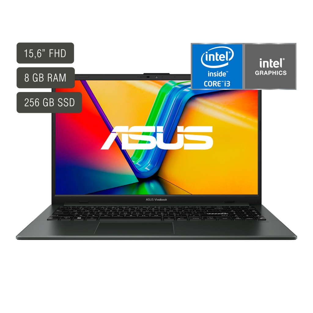 El Asus Vivobook 15.6" Core i3 ofrece un balance entre rendimiento y portabilidad para tareas diarias en tu trabajo y/o estudio