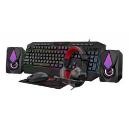 Combo Gamer 5 en 1 Parlante,auricular, Teclado, Mouse Y Pad