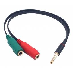 Adaptador Audio 3.5mm Micrfono Auricular