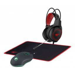 Combo Gamer 3 En 1 Con Auriculares Gamer Havit Bua 3