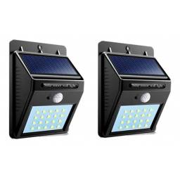 Foco Exterior Solar Led Sensor Movimiento X2 Unidades