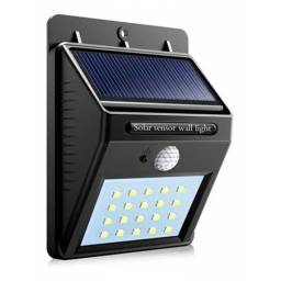 Foco Exterior Solar Led Sensor De Movimiento A Bateria