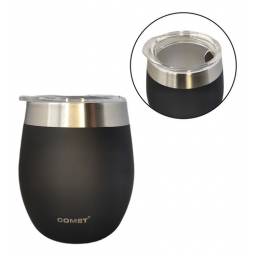 Mate Comet 240ml Acero Inox. Con Tapa Varios Colores