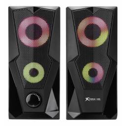 Parlantes Gamer Pc Musica Juego Xtrike Me Rgb Calidad