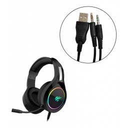 Auriculares Gamer Havit H2232d Negro Gaming Rgb Led