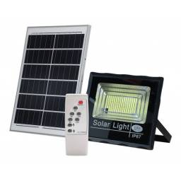 Foco Led 45 W C Panel Solar Y Sensor , Exterior Jardn