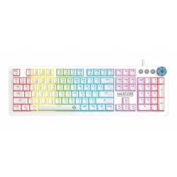 Teclado Mecnico Fantech Mk852 Space Blanco Rgb Switch Brown