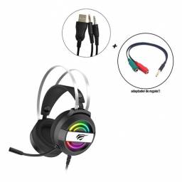 Auriculares Gamer Havit H2026d Negro Luz Rgb Led Ps4 Pc 