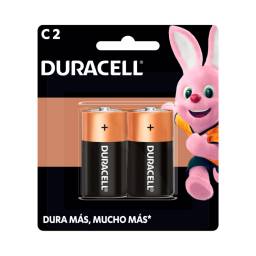 Pilas DURACELL Alcalinas C 2 pack x2 unidades