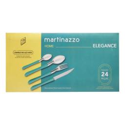 Juego Cubiertos 24 Piezas Acero Inox Martinazzo Elegance