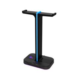 Soporte doble para Auriculares XTECH YUREI XTH690 RGB 2 USB