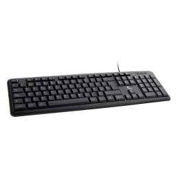 Teclado Oficina XTech XTK-092S Membrana Ergonmico Espaol