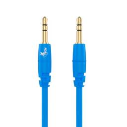 Cable auxiliar audio 3,5mm XTECH On The Go XTG-232 1M AZUL