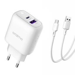 Cargador Usb / Usb C + Cable Usb - Usb C Oraimo Eu 5a 22,5w