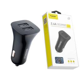 Cargador Adaptador Celular Auto X2 Usb 2.4a Foneng C07