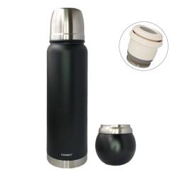 Combo Termo 750ml + Mate Trmico Acero Inox 120ml Comet