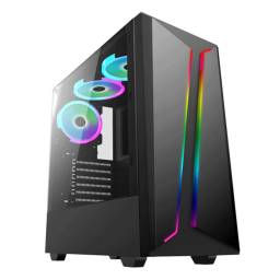 Gabinete Gamer Panel RGB One Shot Gaming Atx Lateral Acrilico