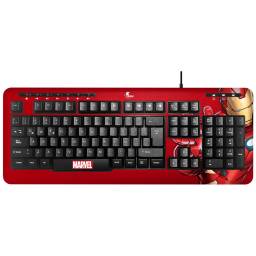 Teclado Membrana Cableado XTECH Marvel Edicin Iron Man