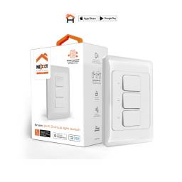 Interruptor De 3 Circuitos Inteligente NEXXT Smart WIFI Controlable