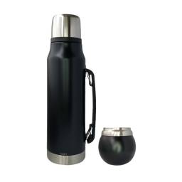 Combo Termo 1l + Mate Trmico Acero Inox 120ml Comet