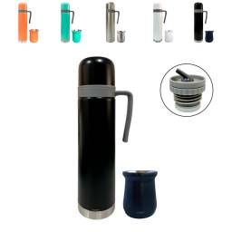 Combo Matero Termo 750ml + Mate acero Inox 160ml Comet