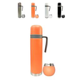 Combo Termo 750ml + Mate 120ml Acero Inox Comet