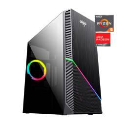 Pc Oficina Ryzen 5 8gb Ram 240gb Ssd 80 plus bronze P Estudio Trabajo