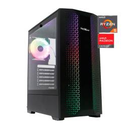 Pc Oficina Ryzen 5 8gb Ram Ssd 240gb 80 plus bronze P/ Trabajo Estudio