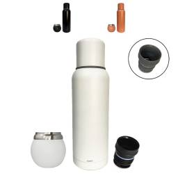 Termo Comet 1 Litro + Mate 120ml Acero Inox Garantia