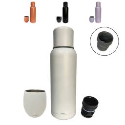 Termo Comet 1 Litro + Mate 250 ml Acero Inox Garantia