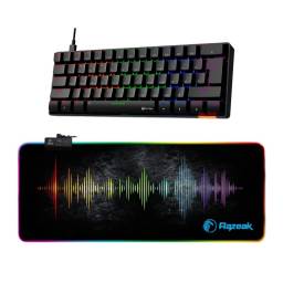 Combo RGB Gamer Teclado Mecnico Compacto + Mouse Pad XL