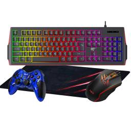 Combo Gamer Teclado Mouse , Pad Xl Y Joystick Gd13