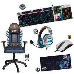 Silla+Teclado Mecanico+Auricular+Mouse+Pad XXL Ahsoka Tano