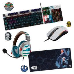 Teclado Mecanico + Auricular + Mouse + Pad XXL Ahsoka Tano