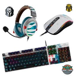 Teclado Mecanico + Mouse + Auricular Primus Star Wars Ahsoka Tano