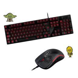 Teclado Mecanico Gamer + Mouse Primus Star Wars Darth Vader