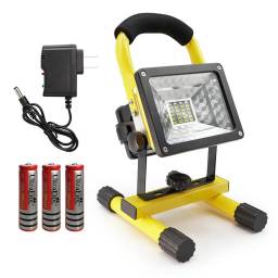 Foco Led De Mano Recargable 30w Camping trabajo pesca giro 360 hz 90 vertical