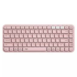 Teclado Inalmbrico 2 dispositivos Bluetooth + wifi Aigo V200 Rosado