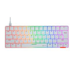 Teclado Gamer Mecnico Compacto 60% Rgb Meetion Mk005 Blanco