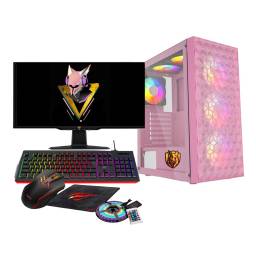 Pc Gamer Rose Athlon 3000g 16gb Ram 240 Gb Ssd Combo  MONITOR 22"  75 Hz VIEWSONIC GF1PC1R