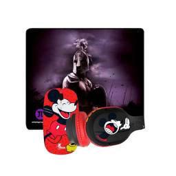 Auriculares c micrfono + mouse inalmbrico Mickey Xtech +  mouse pad Gamer L Primus ARENA