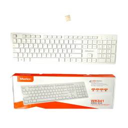 Teclado Inalambrico Bluetooth Meetion Wk841 Espaol blanco