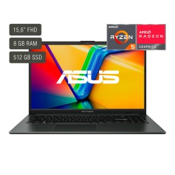 Notebook Asus Vivobook 15,6'' Ryzen 5 8gb 512gb W11